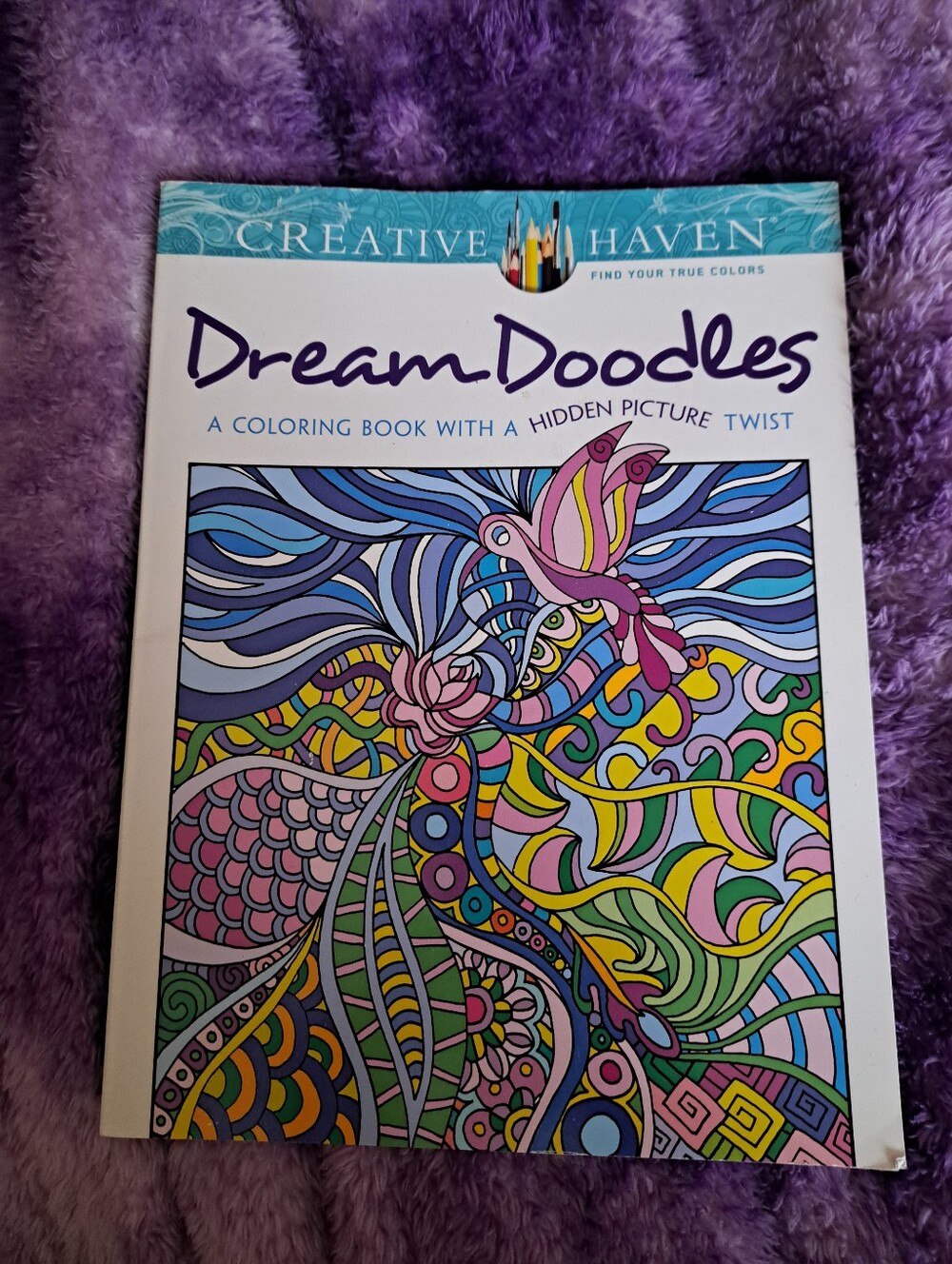 DreamDoodles Coloring Book - Purple Cover